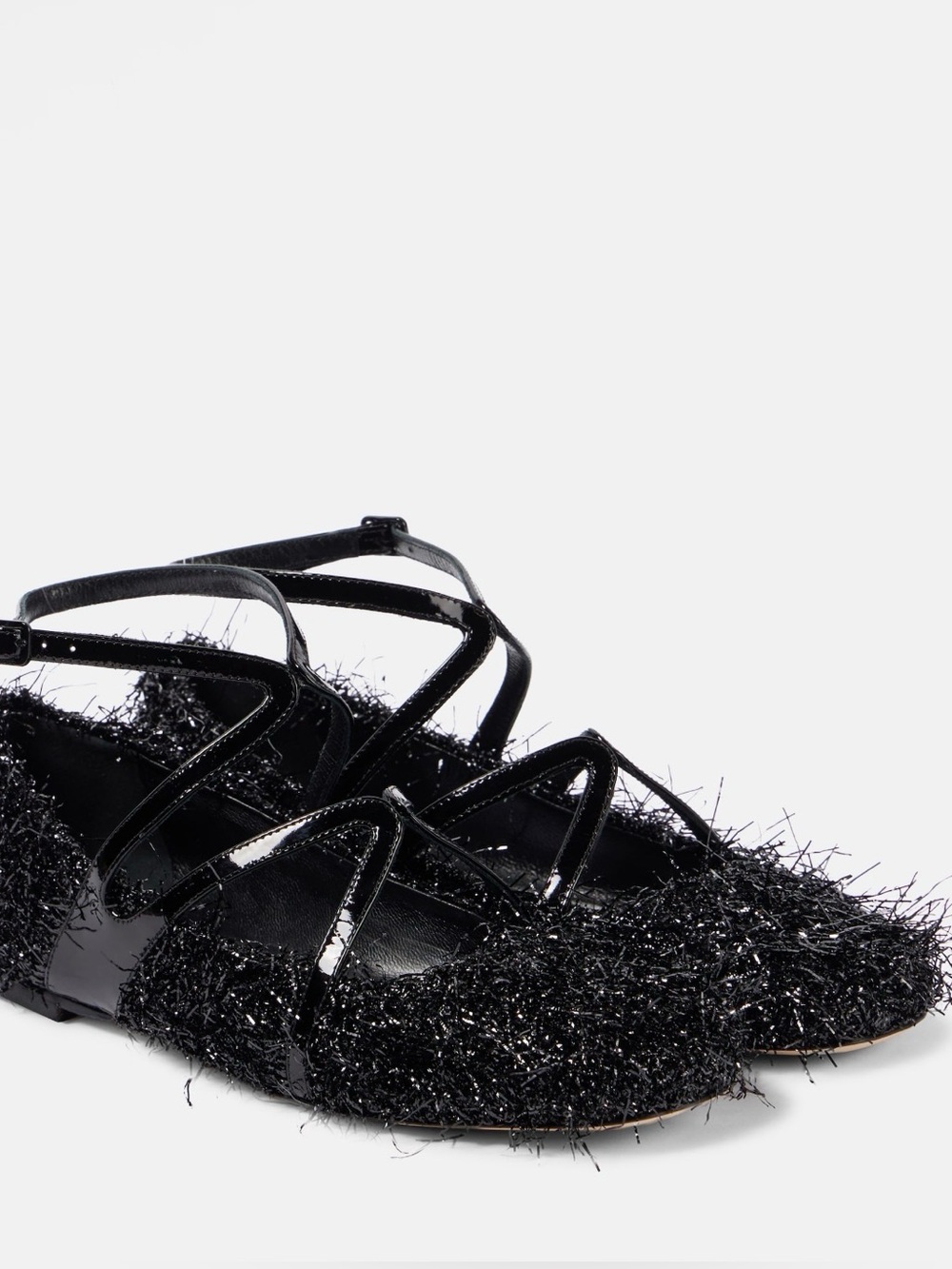 JIMMY CHOO
Astoria tinsel ballet flats